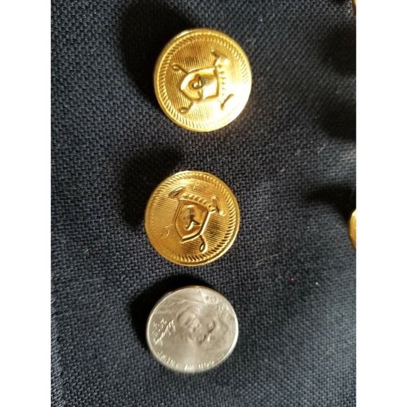 Ralph Lauren POLO Metal Set Lot 15mm & 20mm Gold Blazer Replacement Buttons L572 - Picture 6 of 7
